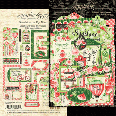 Sunshine on my Mind - Chipboard Tags & Frames