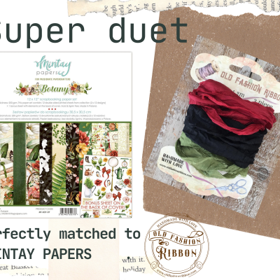 old fashion ribbons -set of 3 pieces- MZ-33 Botany