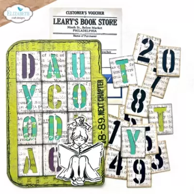 Elizabeth Craft Designs - La Dolce Vita Dies Stencil Alphabet (2173)