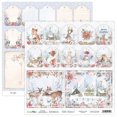 Pack 12 * 12 Hello Winter