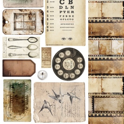 Natural Beauty - Junk Journal - pack 12*6 com extras para recortar