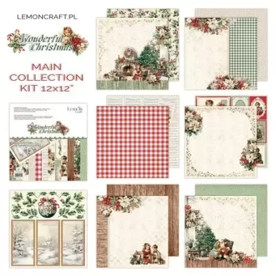 Wonderful Christmas 12x12 Inch Paper Pad (LEM-WONCHRI-01)
