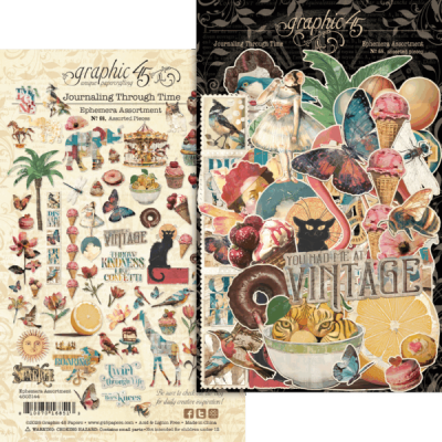 Journaling Through Time - Graphic 45 - Ephemera Set Assortment