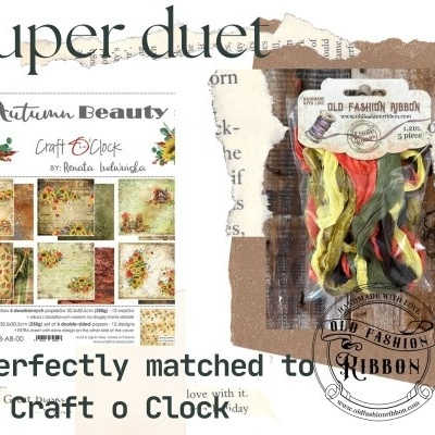 old fashion ribbons -set of 5 pieces CR5-10 Autumn Beauty