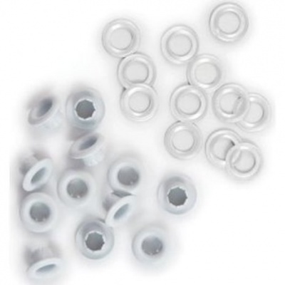 Pack Eyelets/ilhoses and Washer white branco