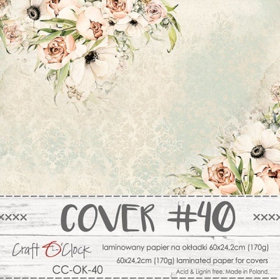 Blooming Retreat - Papel especial para capas 60cm*24,2