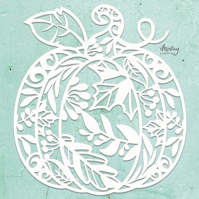 Abóbora / pumpkin Chipboard mintay 12*12