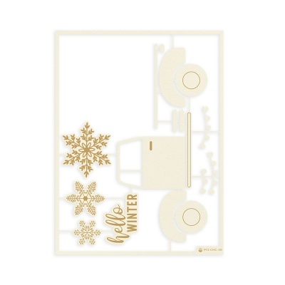Christmas Charm - Set light chipboard
