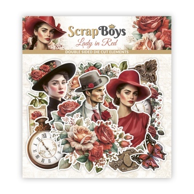 Pack Die cuts - Lady in Red - Scrapboys