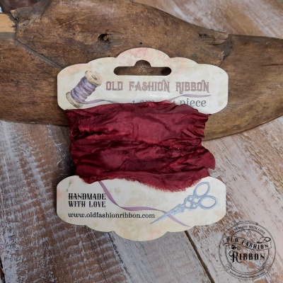 old fashion ribbons -set of 1 piece - OLDSB 25 christmas burgundy