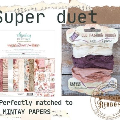 old fashion ribbons -set of 3 pieces -MZ-35 (Blissful Time)