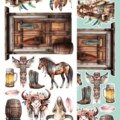 Dreamcatcher - pack 12*6 extras acessórios oeste selvagem