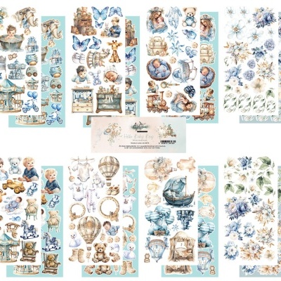 Hello Baby -Boy - 12*6 extras para recortar