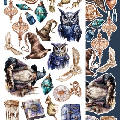 Legends of the Magic School - pack 12*6 com extras para recortar