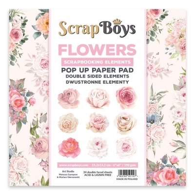Book de recortes Elementos Flowers Scrapboys Pack 6*6