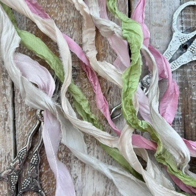 Old Fashion Ribbons Satin-set of 5 pcs - lemon craft (LEM5-01 MUM'S LOVE)