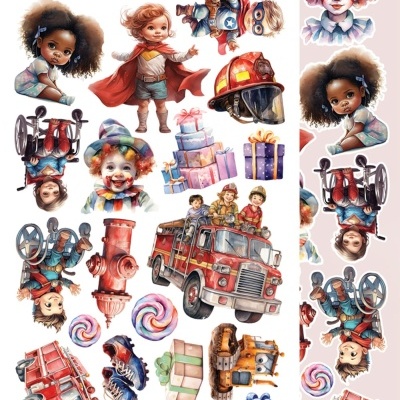 Happy Time - pack 12*6 com extras para recortar