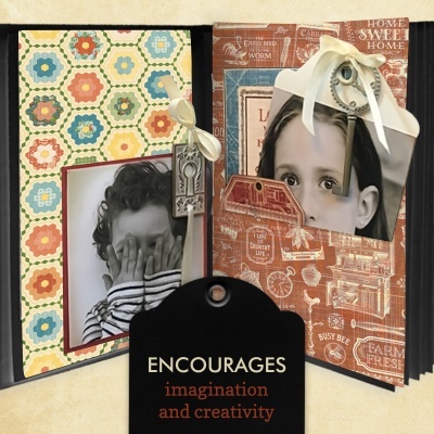 Álbum 6*8 Pocket & tag - Preto