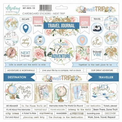 Next Trip pack cardboards / stickers mintay