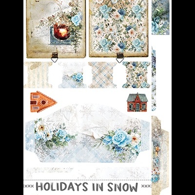 Holidays in Snow - Junk Journal/album - Extras Set