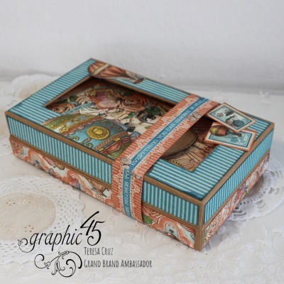 Caixa para Travel Álbum Graphic 45, com janela