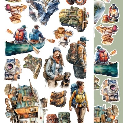 Whispers of the Mountains - pack 12*6 com extras para recortar