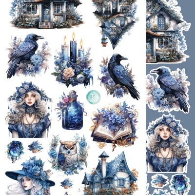 In Frosty Colors - EXTRA - pack 12*6 com extras para recortar