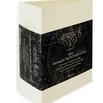 Álbum 6*8 Pocket & tag - Ivory (bege claro)