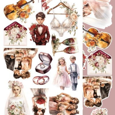 Melody of Heart - pack 12*6 com extras para recortar