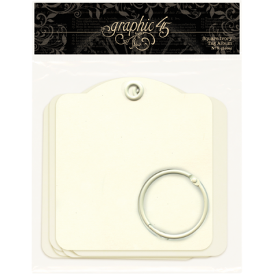 Tags Square / quadradas - Bege (ivory)