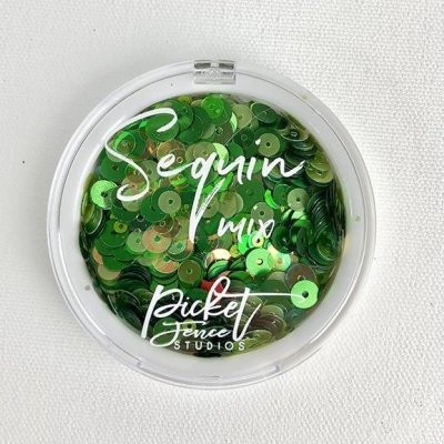 Picket Fence Studios Crème de Menthe Sequin Mix
