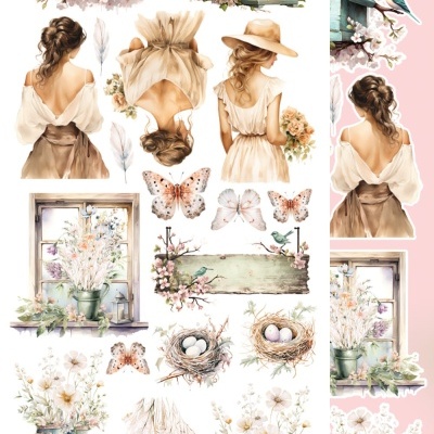 Soul of Spring - pack 12*6 com extras para recortar