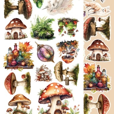 Tales of Moss and Fern - pack 12*6 com extras para recortar