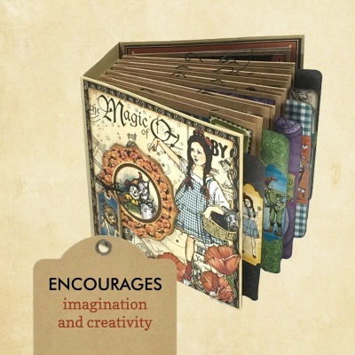 Livro infantil com capa ilustrada e etiqueta com texto em inglês