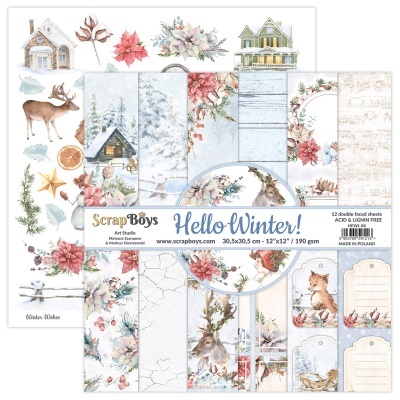Pack 12 * 12 Hello Winter