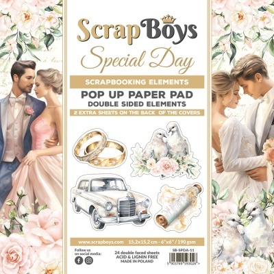 pack 6*6 Pop up - Special Day - Scrapboys