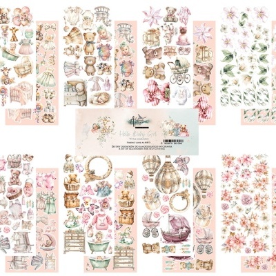 Hello Baby - Girl - 12*6 extras para recortar