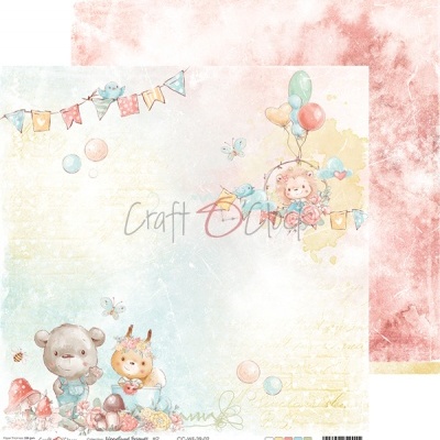 Papel decorativo infantil com animais e balões em tons pastel