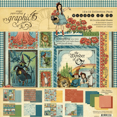 Magic of Oz - Graphic 45  - 12 * 12 Paper Pack