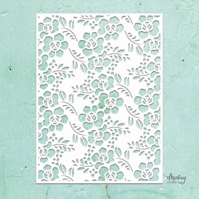 Mintay Stencil - Flowers