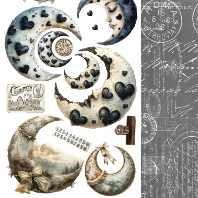 Natural Beauty - Junk Journal - pack 12*6 com extras para recortar