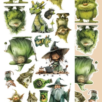 Tales of Moss and Fern - pack 12*6 com extras para recortar