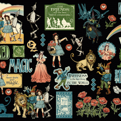 Magic of Oz - Graphic 45 - Ephemera Set Assortment