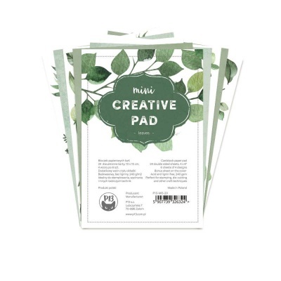 Mini Creative Pad - leaves p13 pack 6*4