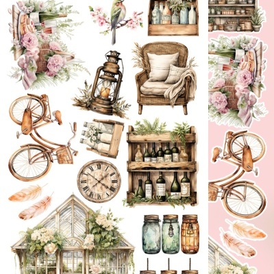 Soul of Spring - pack 12*6 com extras para recortar