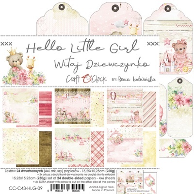 Hello Little Girl pack 15*15