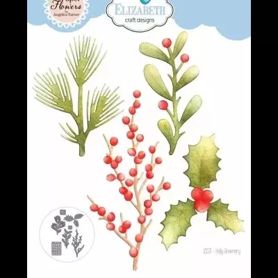 Joyous Christmas Dies Holly Greenery (2153)