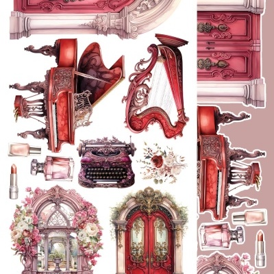 Melody of Heart - pack 12*6 com extras para recortar