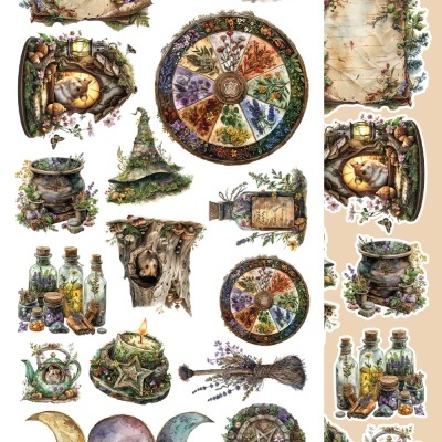 Tales of Moss and Fern - pack 12*6 com extras para recortar