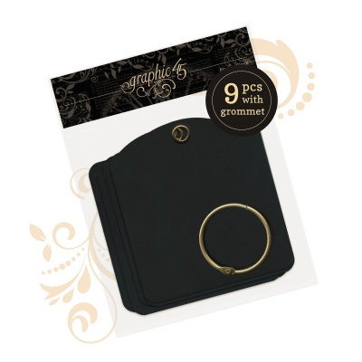 Tags Square / quadradas - pretas